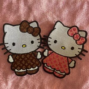 Twin Kitty Set 2 1/2 inch patch iron on